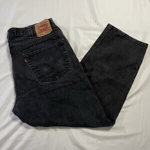 VTG Levi's 550 Black Relaxed Fit Jeans Men’s 40x30 (Actual 37x28) Y2K 2000